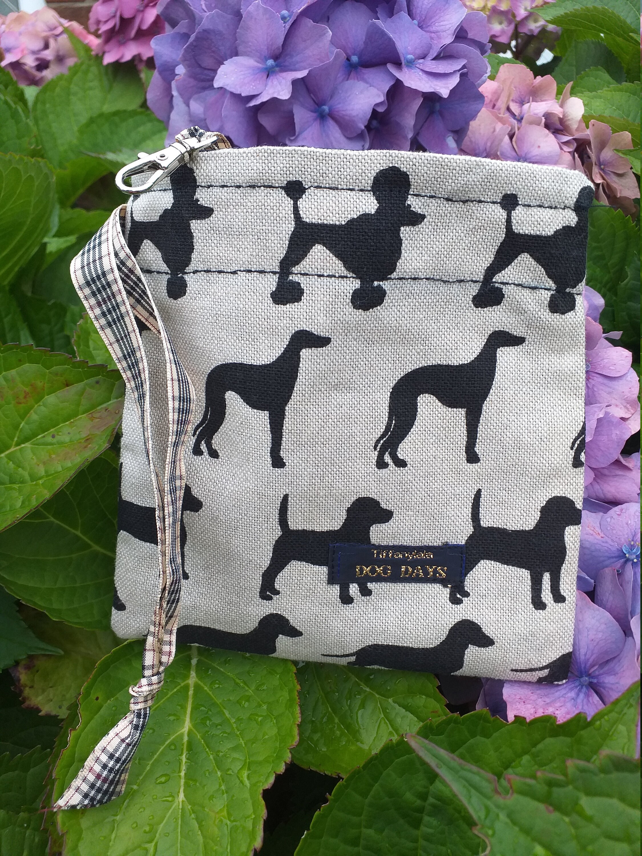 Dog treat bag Dog themed fabric Etsy.de