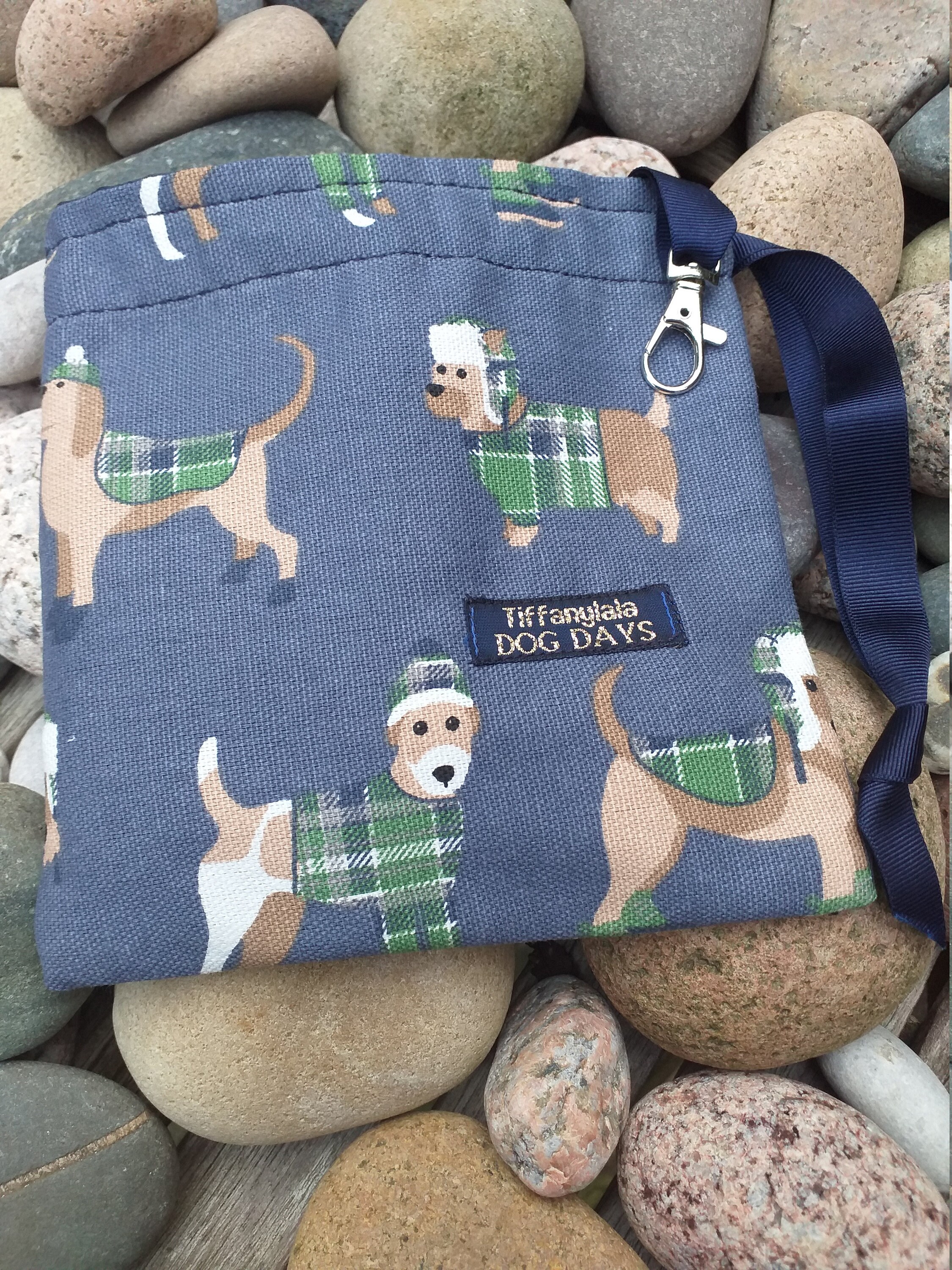 Dog Treat Bag dog Themed Blue Fabric Etsy Singapore