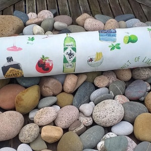 Draught Excluder in GIN & TONIC print fabric