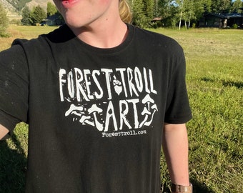 Forest Troll Art | Unisex recycled t-shirt mushroom queer fashion punk