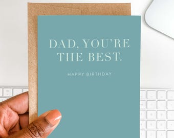 Dad Birthday Card | Minimalist, Eco-Friendly Design