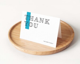 Personalized Thank You Card Set | Folded Note Cards