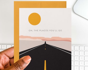 Graduation Congratulations Card | Oh the Places You'll Go
