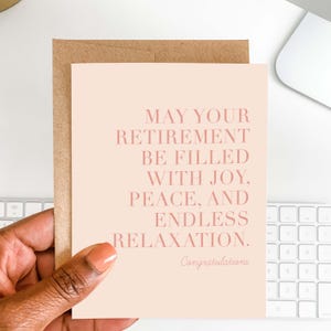 Retirement Greeting Card | Funny Retirement Card | Humor Retirement Card | Endless Relaxation Card | Retirement Gift | Retirement Party