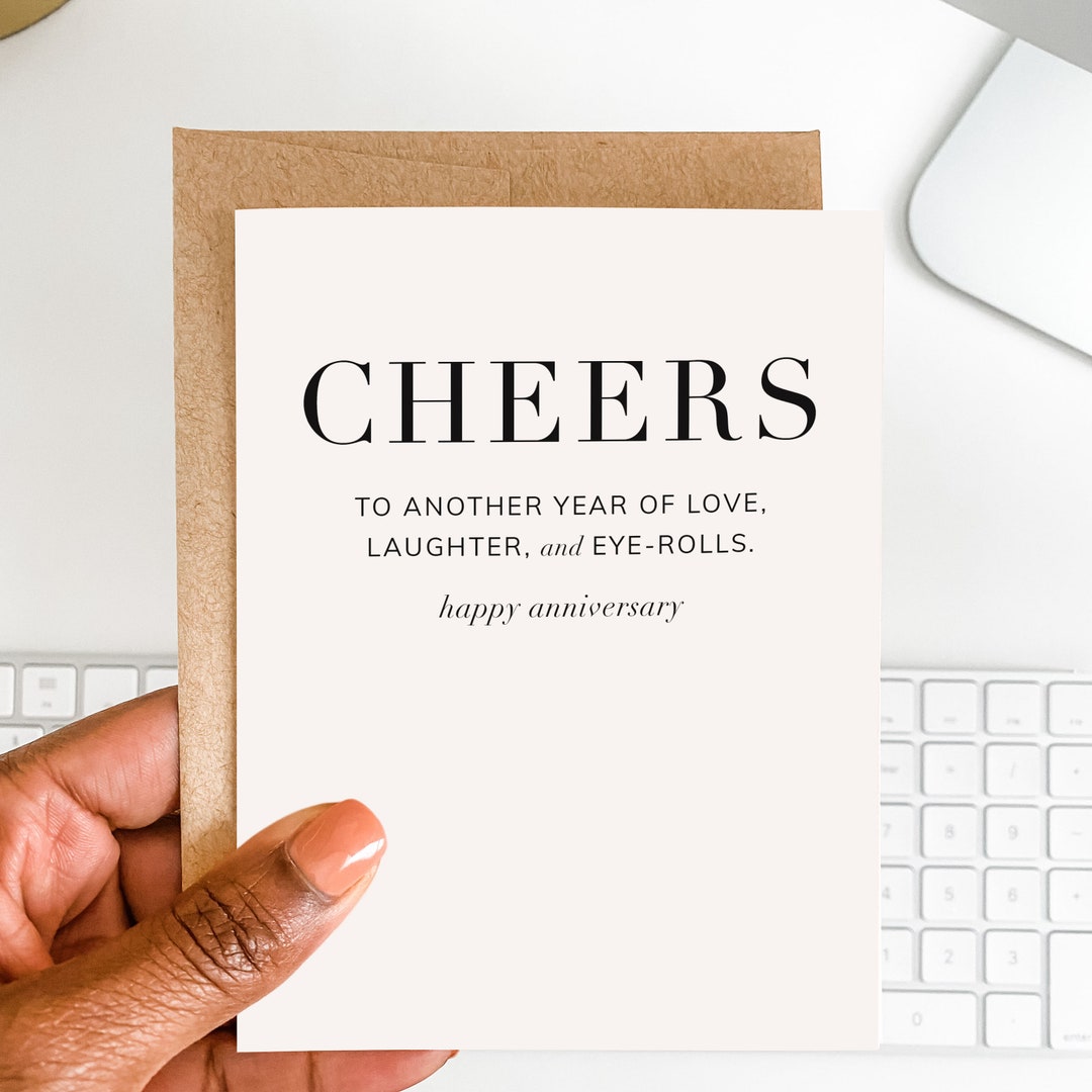 Funny Anniversary Greeting Card Wedding Anniversary Card Humor ...
