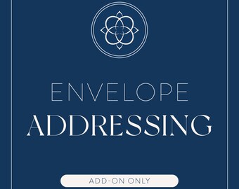 Envelope Addressing Add-On for Personalized Stationery & Invitations