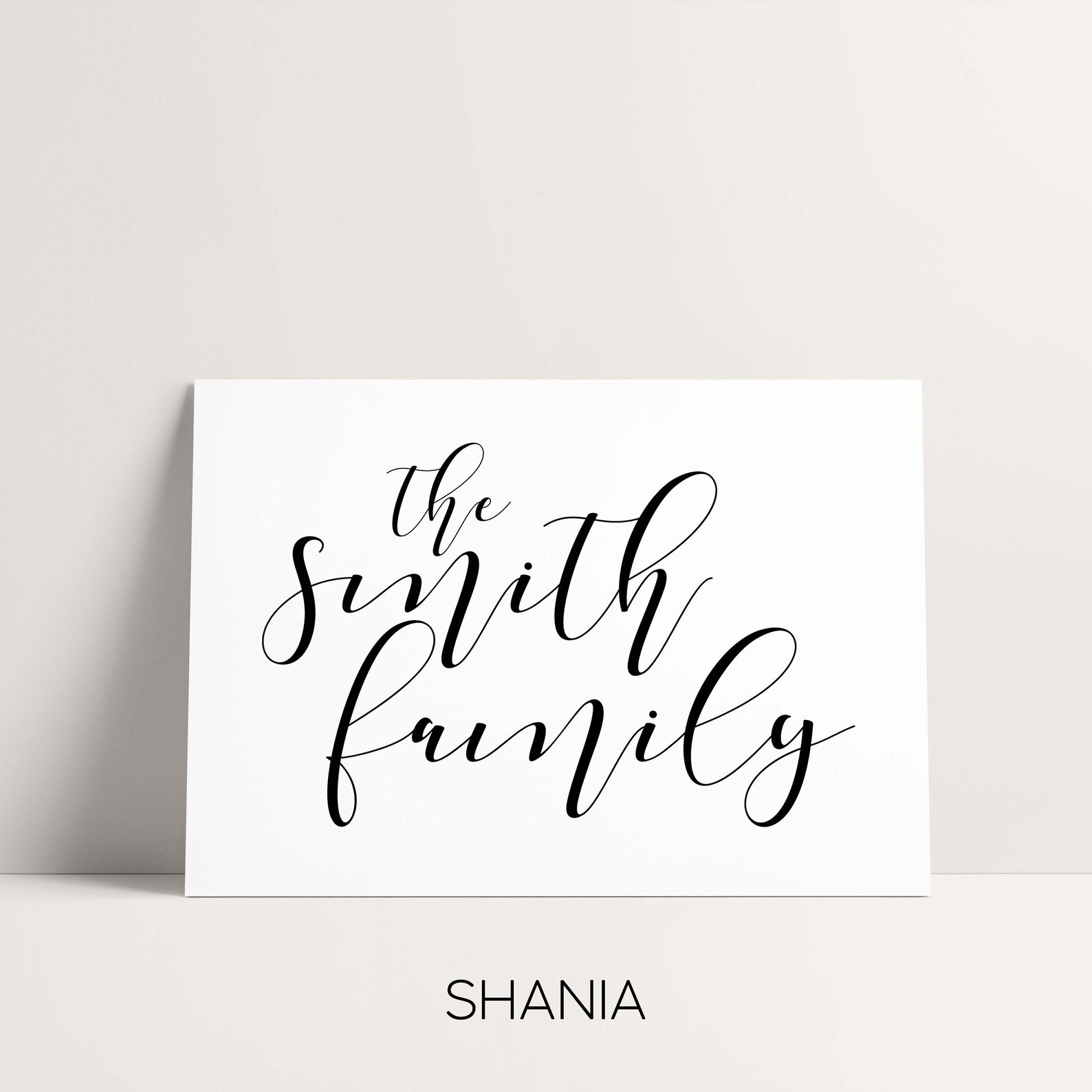 Personalized Family Name Art Print Printable | Etsy