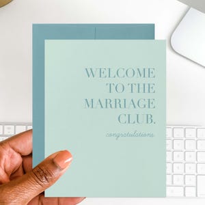 Marriage Club Greeting Card | Wedding Card | Newlywed Card | Gay Wedding Card | For Couple | Funny Wedding Card | Gay Marriage Card