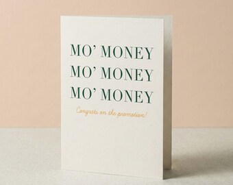 Mo' Money Promotion Card | Funny New Job Congratulations