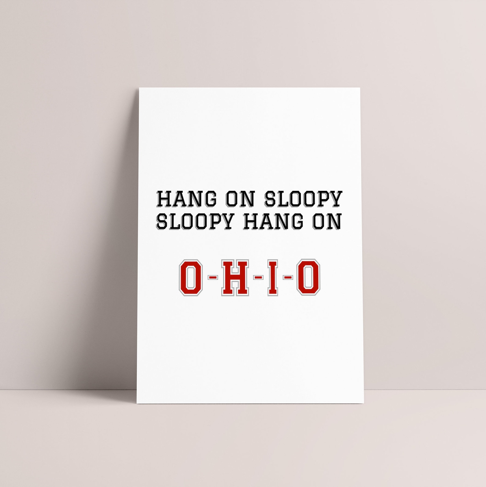 Hang on Sloopy Ohio Art Print Printed | Etsy