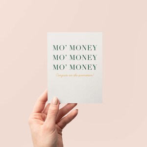Mo' Money Promotion Card | Funny New Job Congratulations bild 5