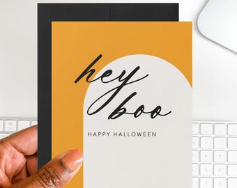 Hey Boo Halloween Card | Funny Ghost Greeting