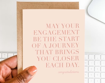 Congratulations Engagement Card | Eco-Friendly, Romantic Design