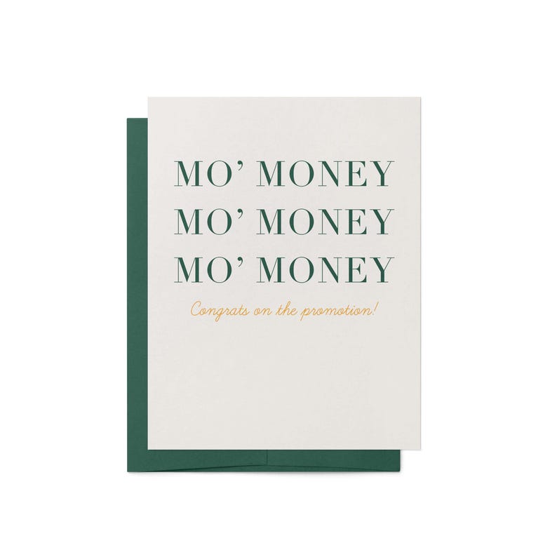 Mo' Money Promotion Card | Funny New Job Congratulations bild 7