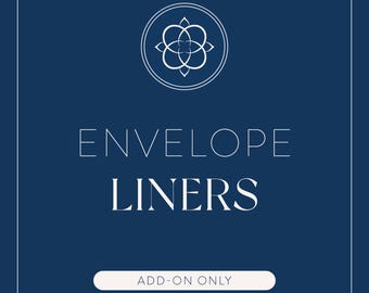 Envelope Liner Upgrade | Solid & Pattern Add-On (Blú Rose Cards)