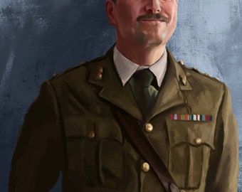 The Captain / Ghosts / Ben Willbond / Art print / digital painting