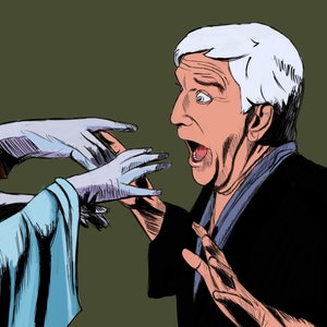 Creepshow / Leslie Nielsen / Digital Painting / 5x 7