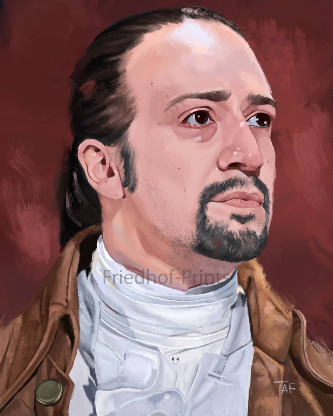 Alexander Hamilton/ Art Print / 8x10 / Digital Painting Etsy