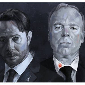 Innen Nr. 9 / Karte-Größe Druck / Steve Pemberton / Reece Schere / digitale Malerei