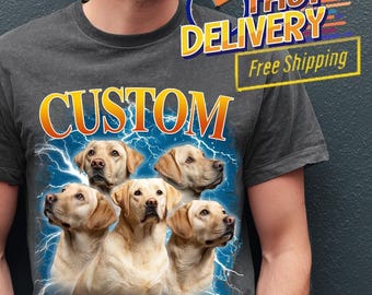 Camiseta personalizada para mascota, camiseta pirata vintage para mascota, camiseta personalizada de los 90 para mascota, camiseta retro para perro, camiseta personalizada para mascota con colores cómodos de los 90