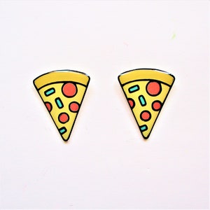 Pizza Stud Earrings