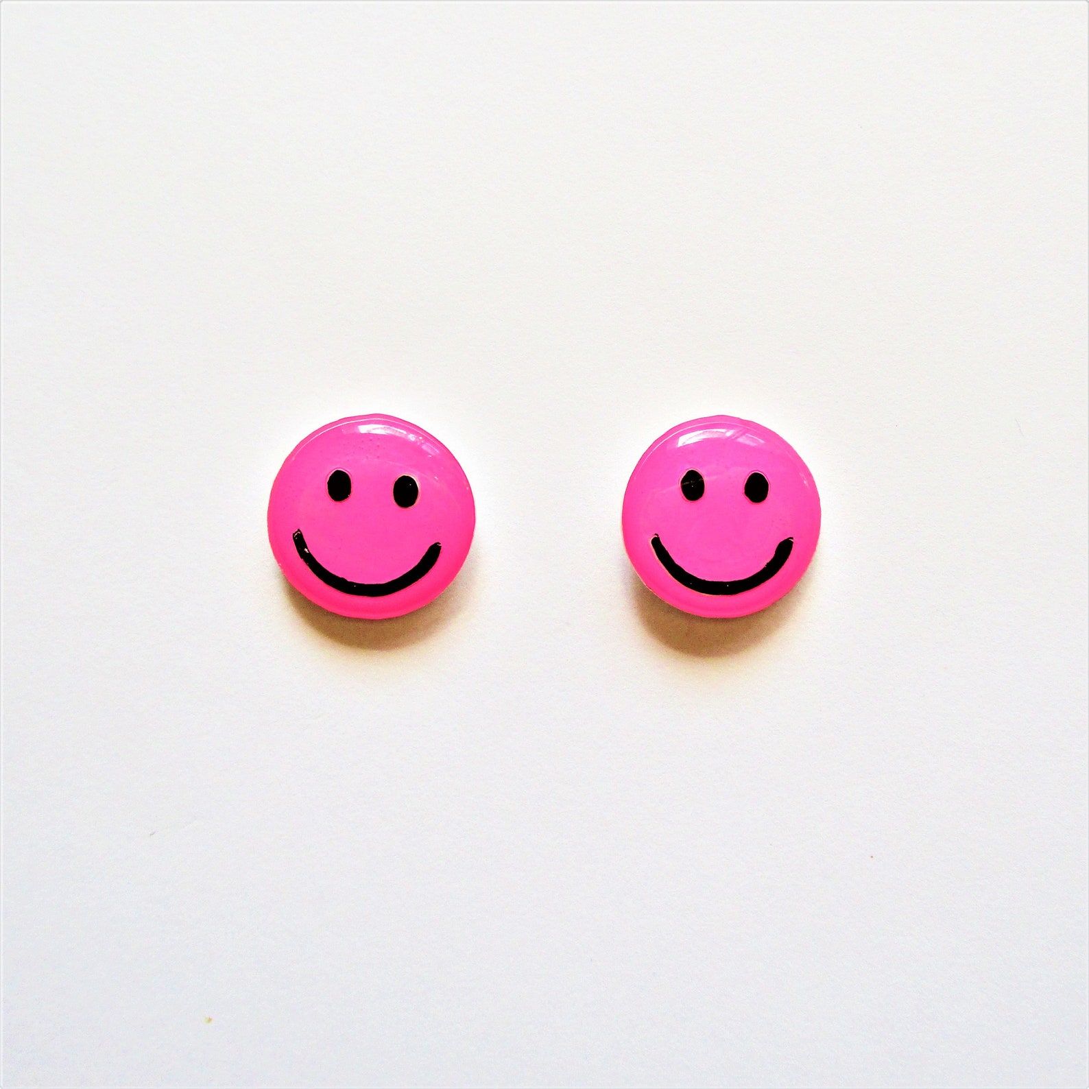 Smiley face studs Clearance