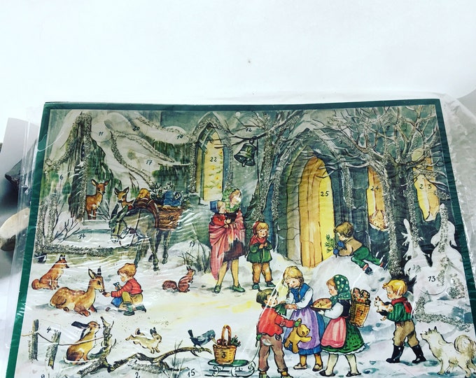 Advent Calendar made in Germany Pic16, Rare Etsy