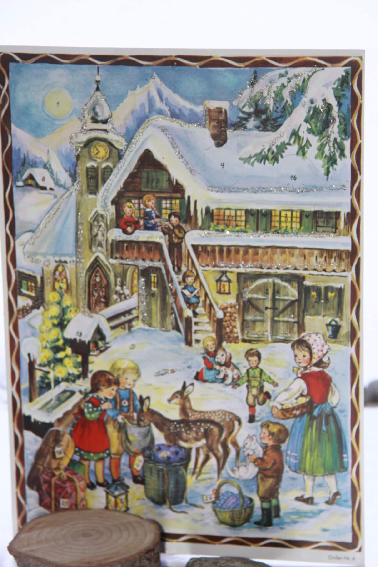 Advent Calendar wirh pictures / made in Germany/ pic#4 / magical / prepare for the holidays