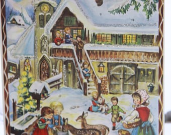 Advent Calendar wirh pictures / made in Germany/  pic#4 / magical / prepare for the holidays