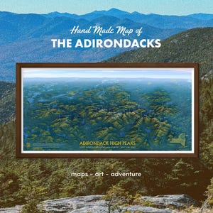ADIRONDACK HIGHPEAKS - ADK 46er hiking map