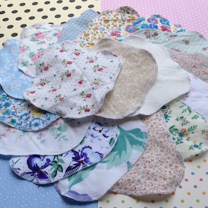 GRAB BAG, 100% Cotton Reusable Cloth Pantyliners, Panty Liners, Variety Set, 3 Sizes, Daily Freshness