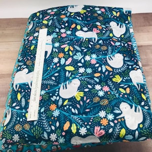 Sloths, Choose Size and Absorbency, Minky Reusable Menstrual Cloth Pad, Mother Moon Pad