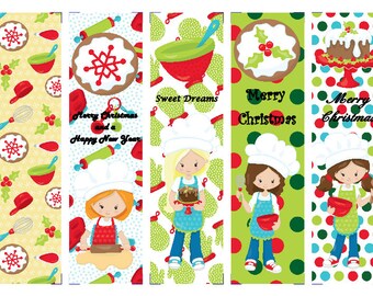Marcas de libros de panaderos de Navidad