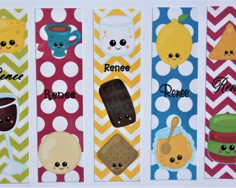 Kawaii Food Pairs Set 5 Marcas de Libro