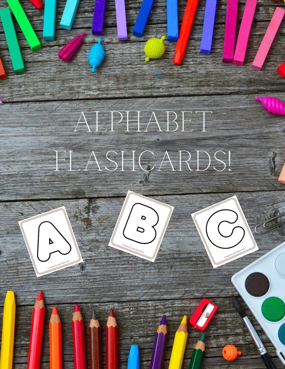 Minimalist Alphabet Flashcards - PRINTABLE DIGITAL PRINT - Back to ...