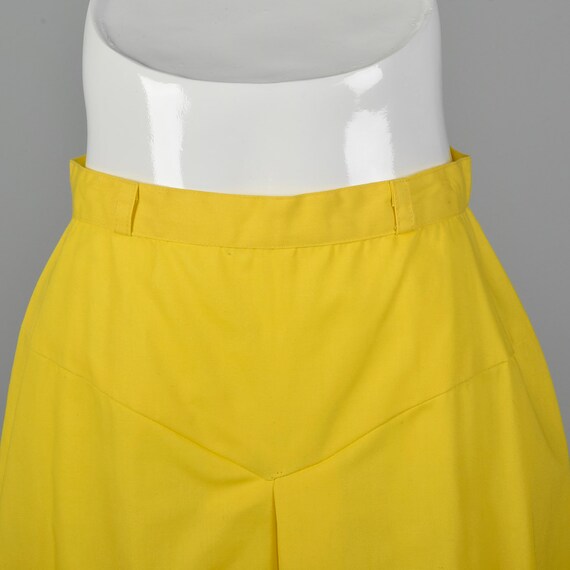 Small 1960s Bright Yellow Skirt Mod Mini Skirt Co… - image 4