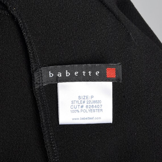 Small Babette Black Skirt Set Matching Knit Jacke… - image 10