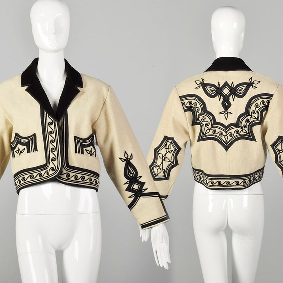 Small Bolero Jacket Bohemian Wool Coat Ethnic Crea