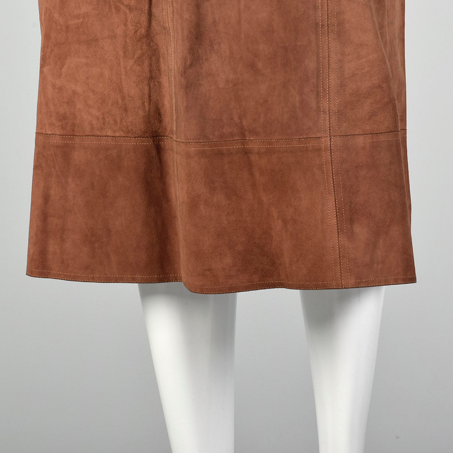 Vintage Brown Half Length Skirt WDB0007