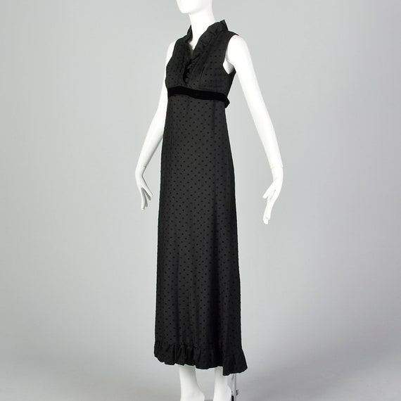 XS 1960s Henry Harris Black Maxi Vintage Maxi Dre… - image 2