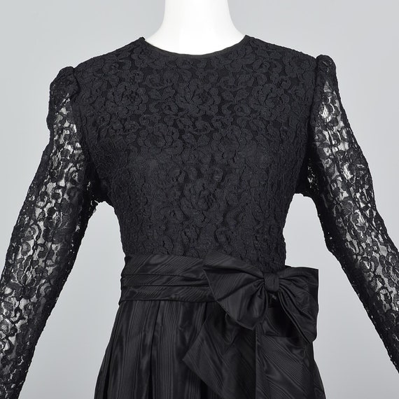 XLarge Lace Midi Dress Nu Goth Lanz Vintage 1980s… - image 6