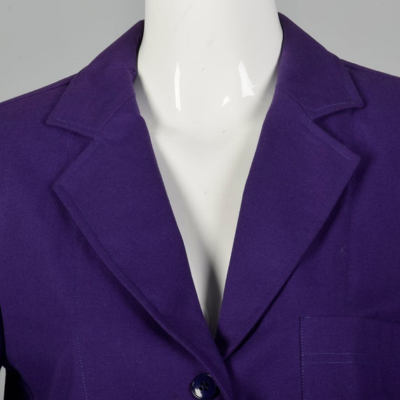 Medium 1980s Cacharel Purple Blazer Vintage Women… - image 5