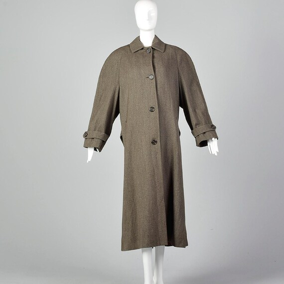 Abrigo de invierno de lana pesada estilo masculino gris de Perry Ellis de los anos 80 Etsy Mexico