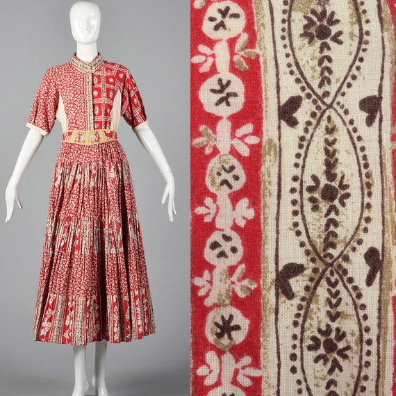 Small 1980s Bohemian Patio Set Cotton Separates Ma