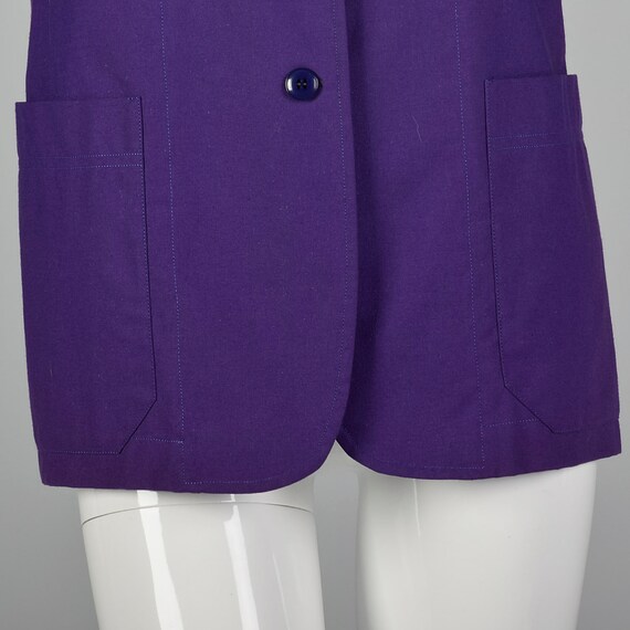 Medium 1980s Cacharel Purple Blazer Vintage Women… - image 6