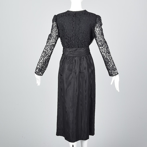 XLarge Lace Midi Dress Nu Goth Lanz Vintage 1980s… - image 2