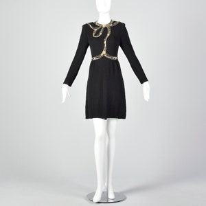 Medium Pat Sandler Sweater Dress Little Black Dress Long - Etsy