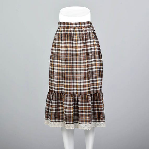 Large Cotton Summer Separates Skirt Separates Vin… - image 1