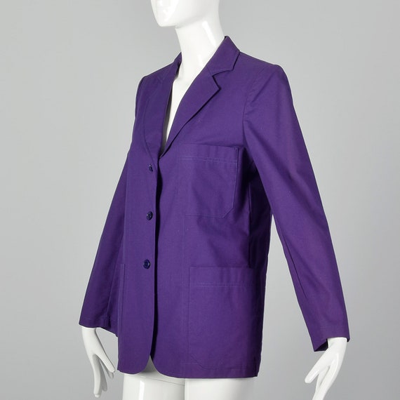 Medium 1980s Cacharel Purple Blazer Vintage Women… - image 2