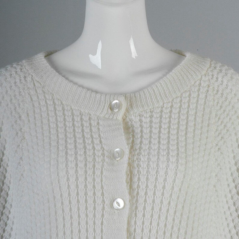 1970s Hippie Knit Poncho 70s Boho Sweater Cardigan Cape Button Up Poncho Shrug Fringe Trim Vintage Casual Wrap